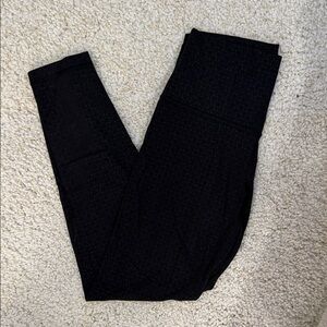 Black LULU pattern Leggings